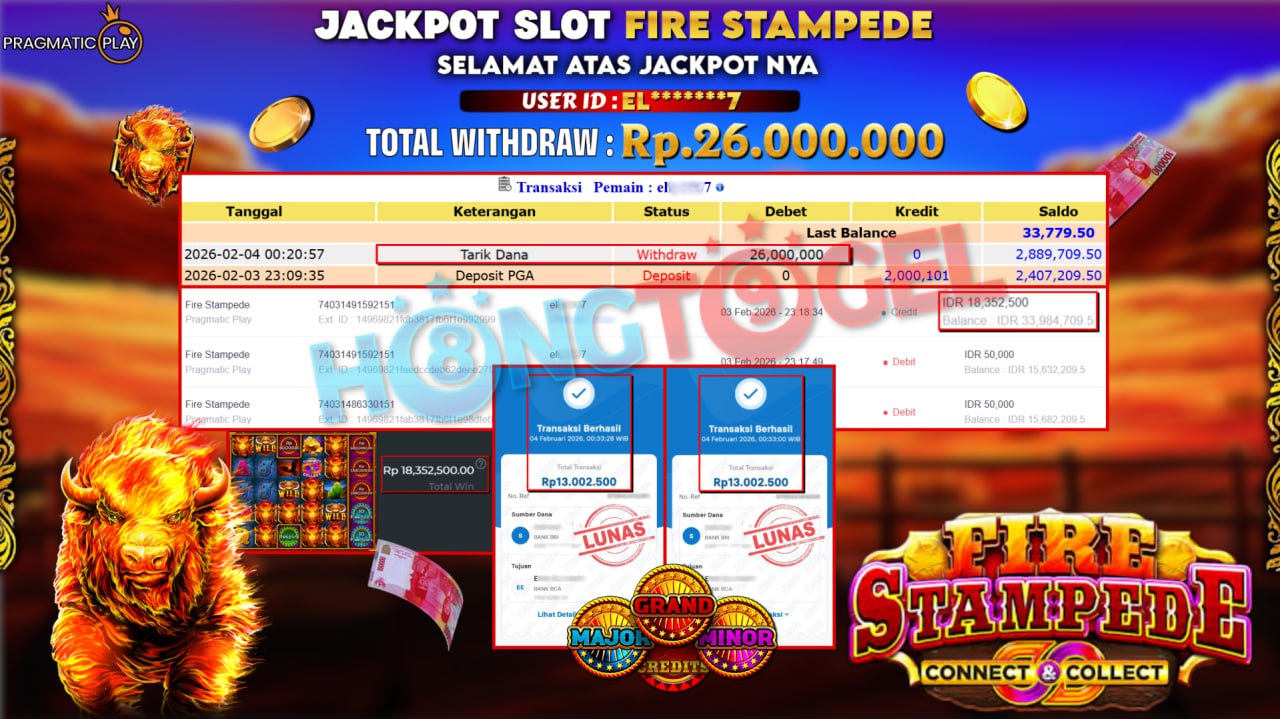 JACKPOT SLOT FIRE STAMPEDE