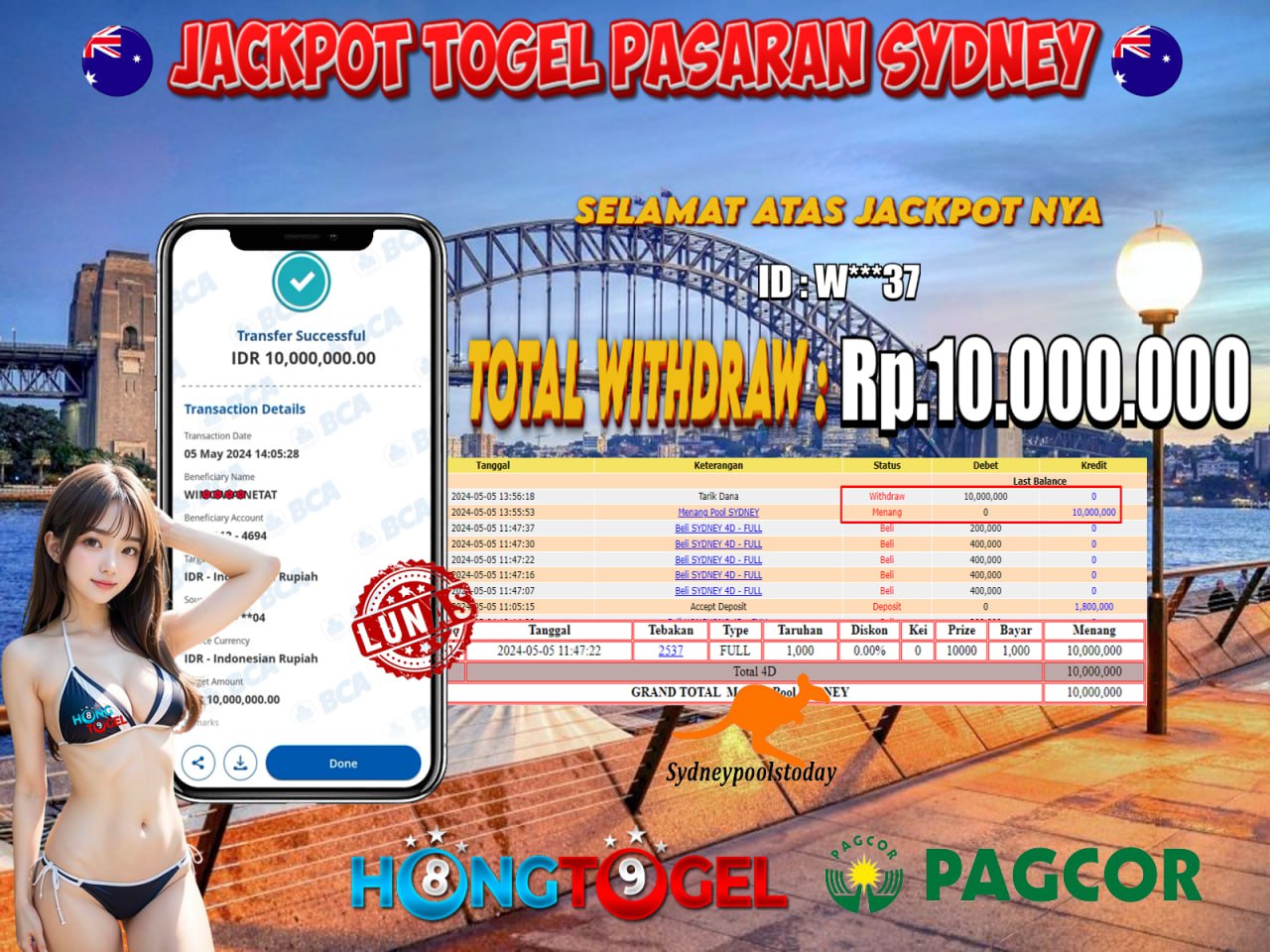 JACKPOT TOGEL PASARAN SYDNEY