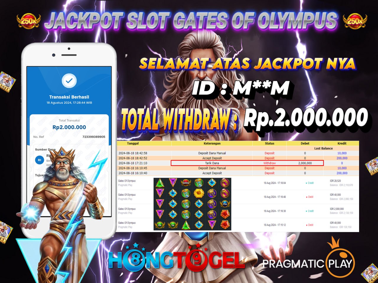 JACKPOT SLOT GATES OF OLYMPUS