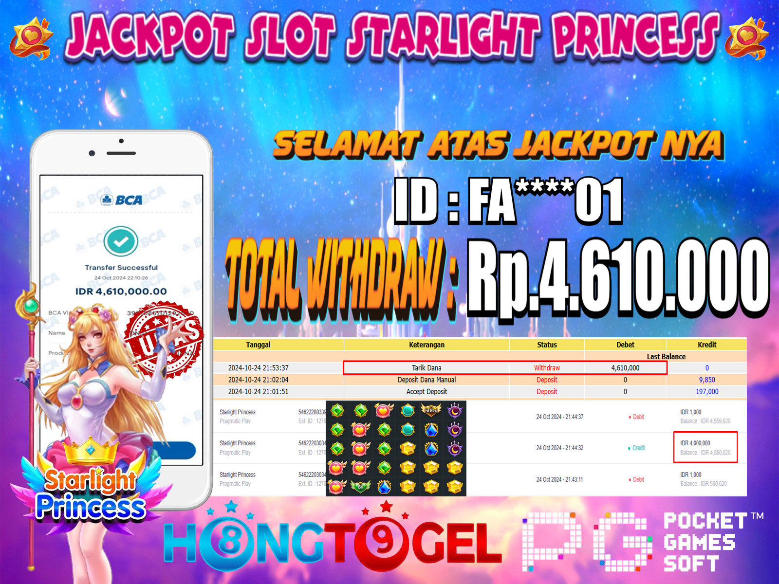 JACKPOT SLOT STARLIGHT PRINCESS