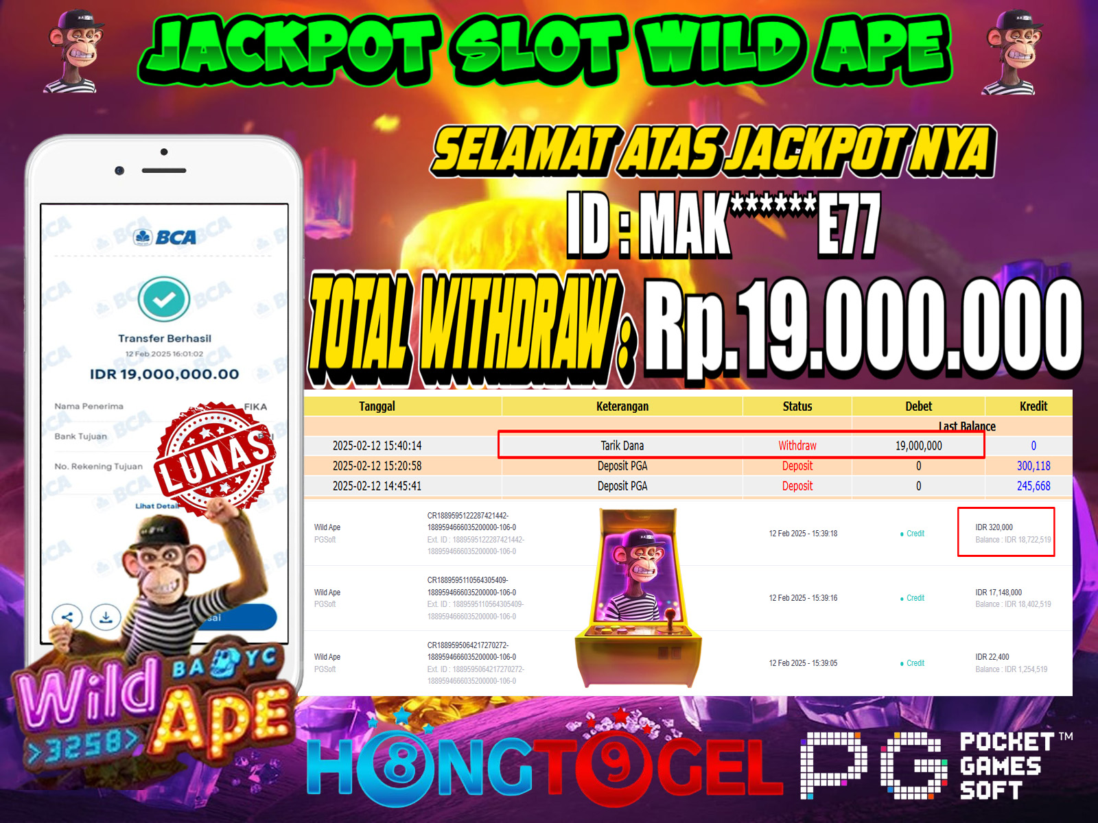 JACKPOT SLOT WILD APE