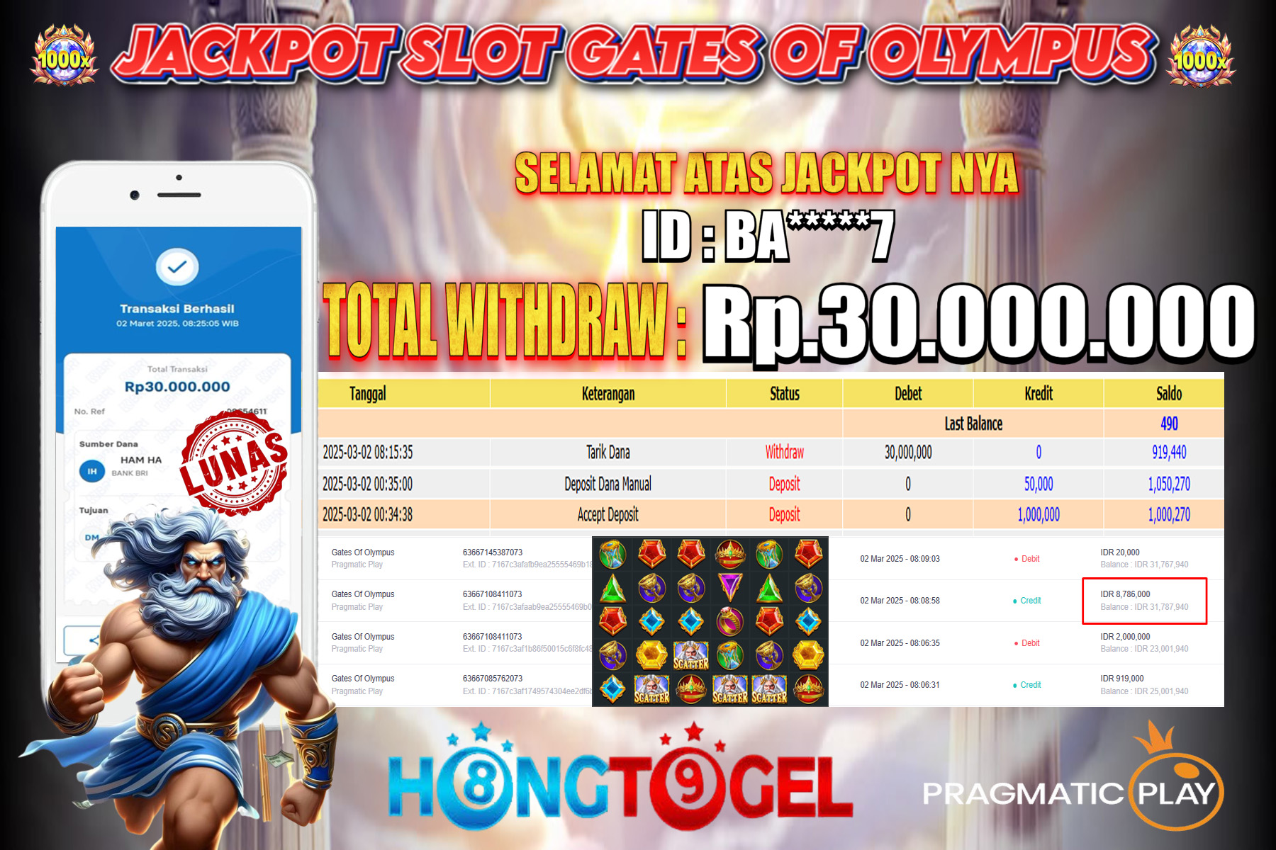 JACKPOT SLOT GATES OF OLYMPUS