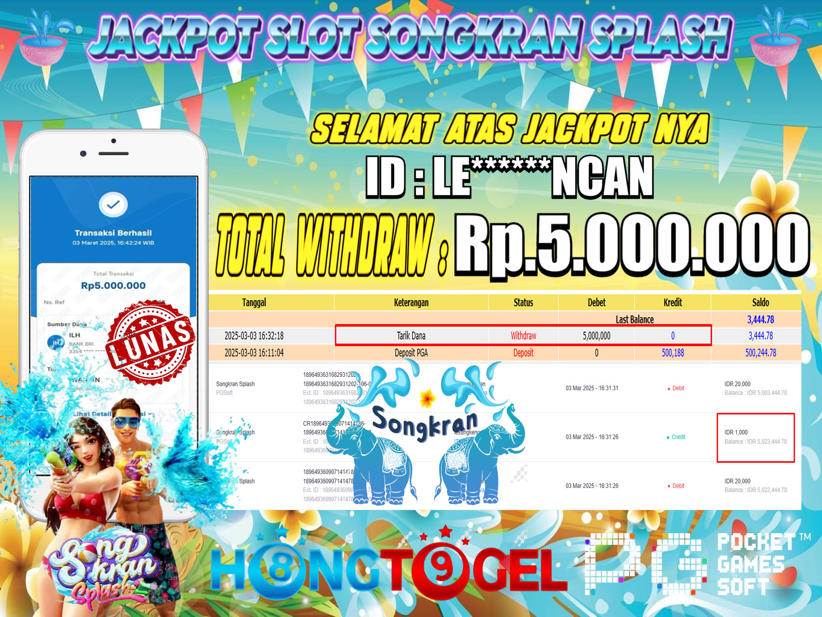 JACKPOT SLOT SONGKRAN SPLASH