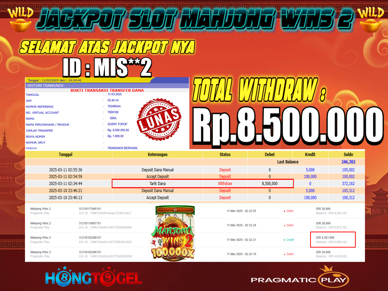 JACKPOT SLOT MAHJONG WINS 2