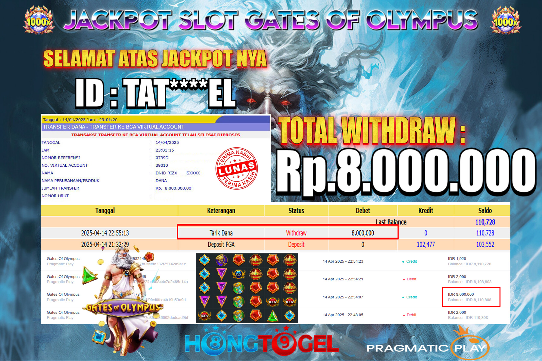 JACKPOT SLOT GATES OF OLYMPUS