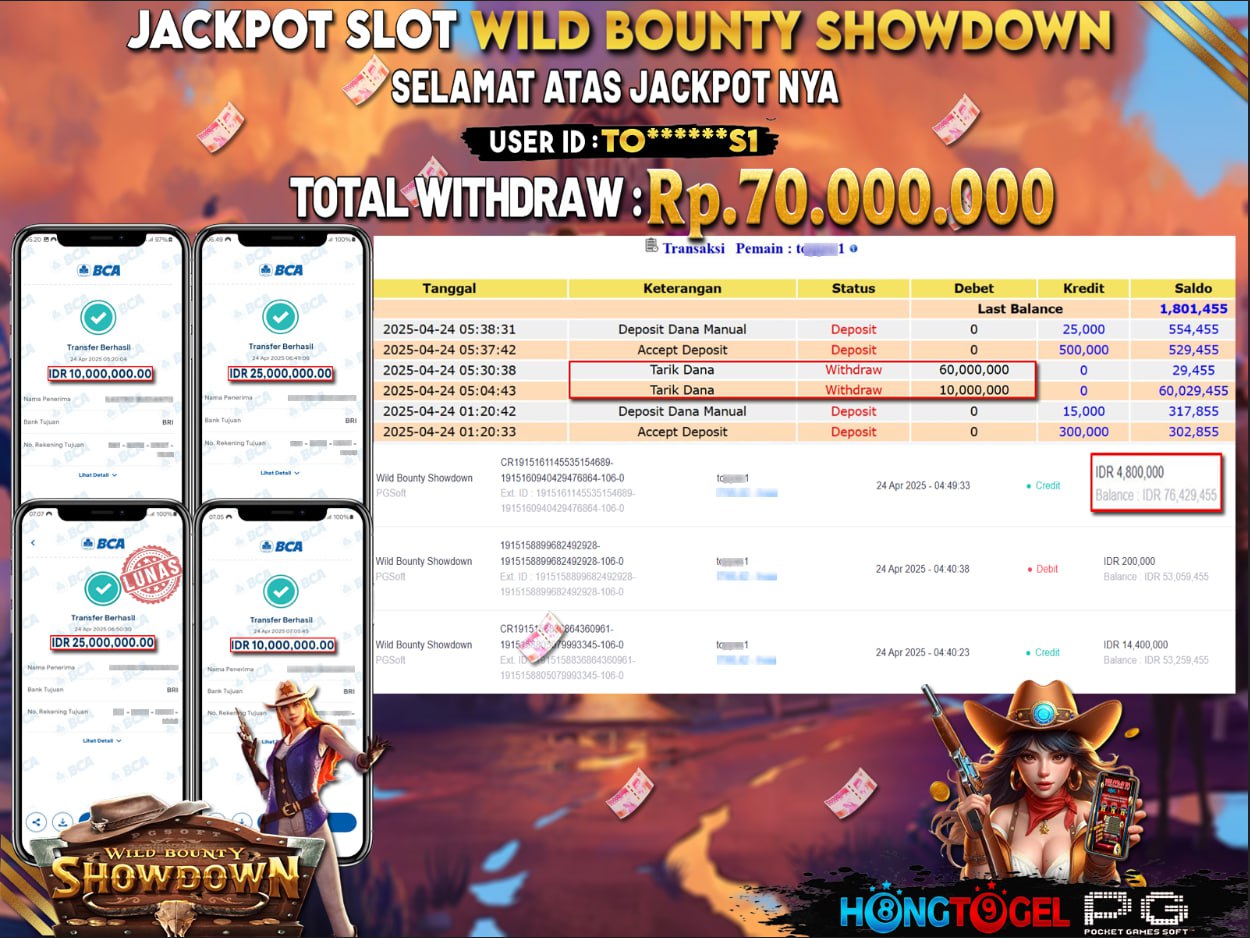 JACKPOT SLOT WILD BOUNTY SHOWDOWN