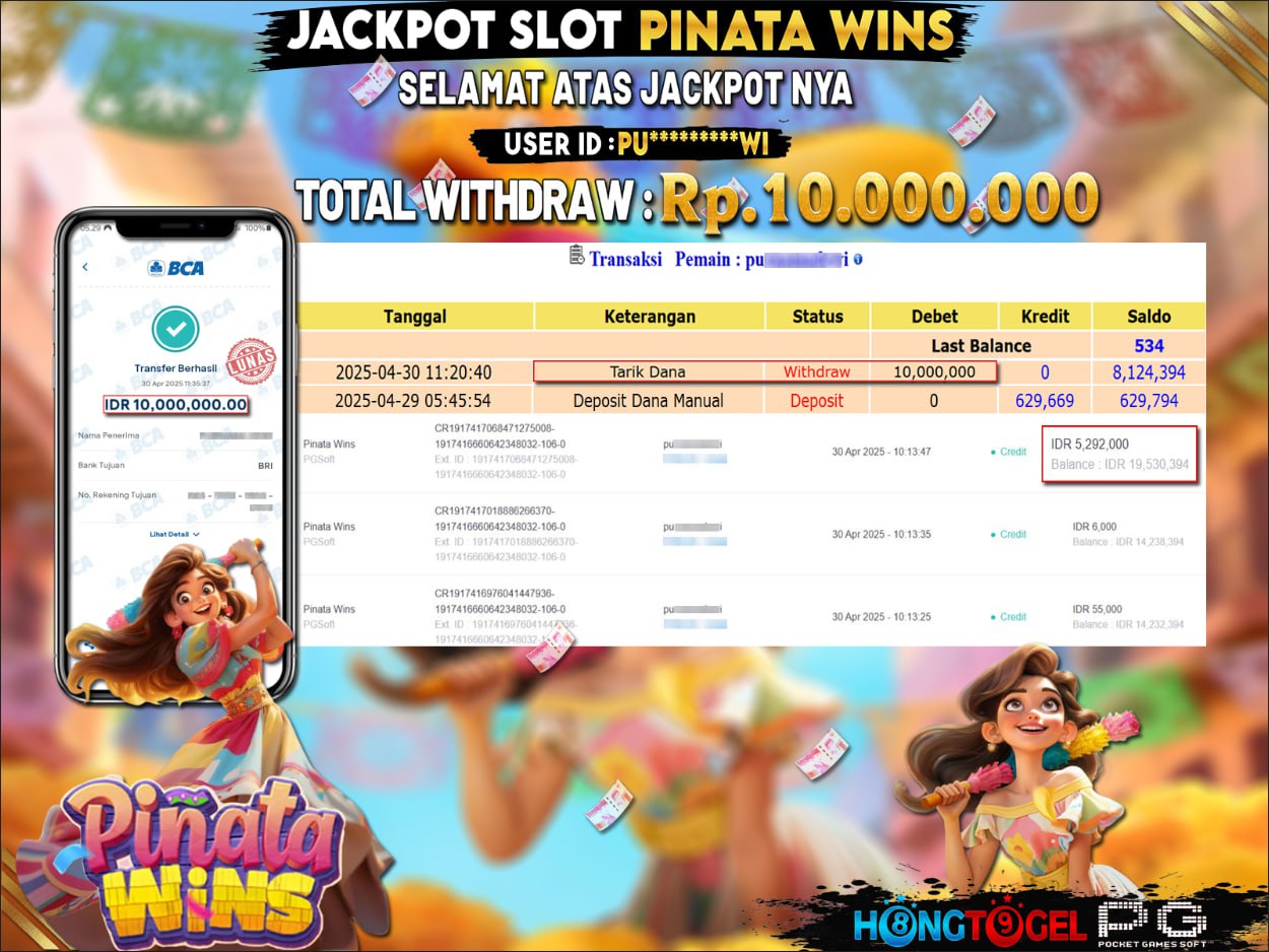 JACKPOT SLOT PINATA WINS