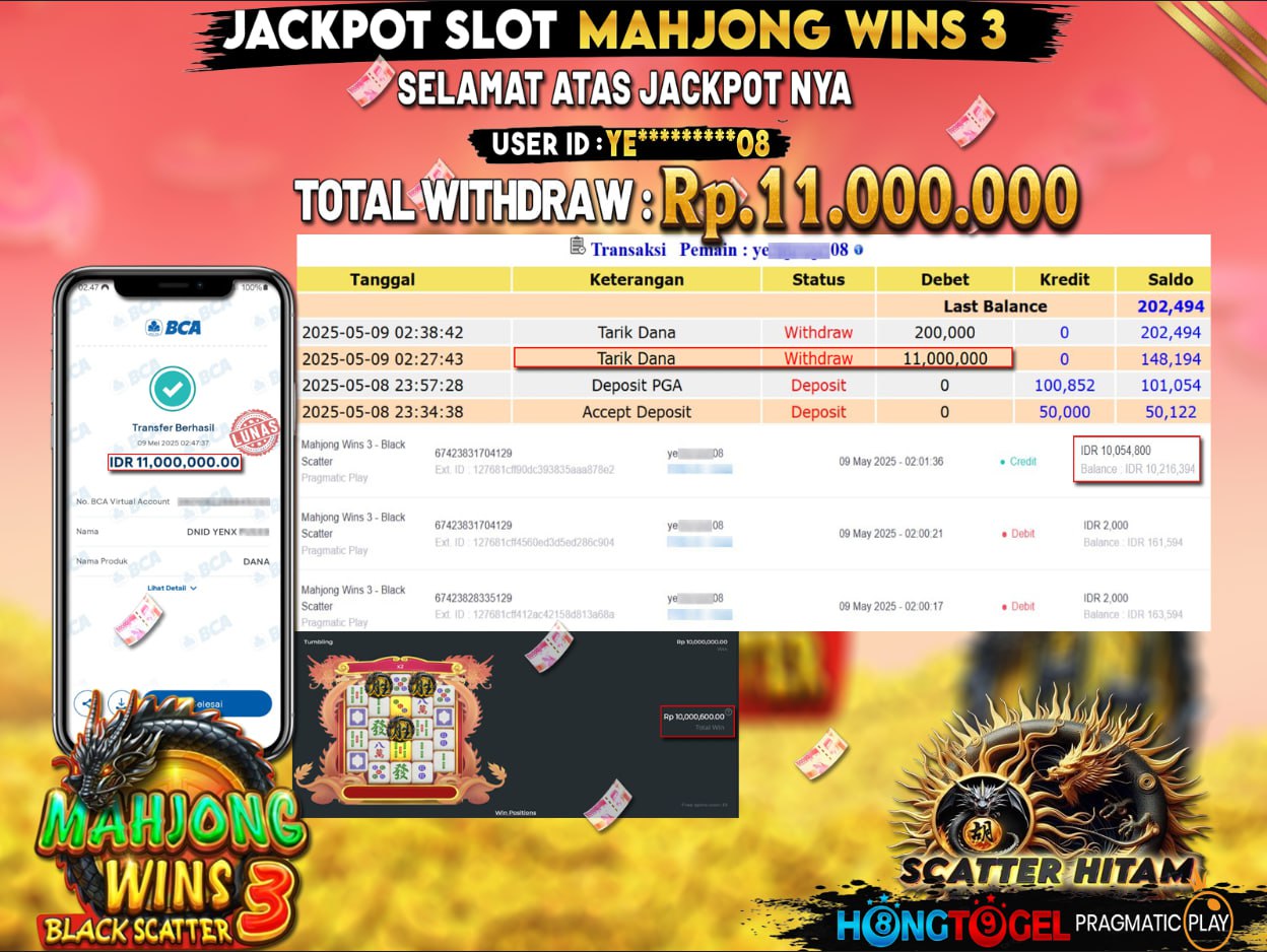 JACKPOT SLOT MAHJONG WINS 3
