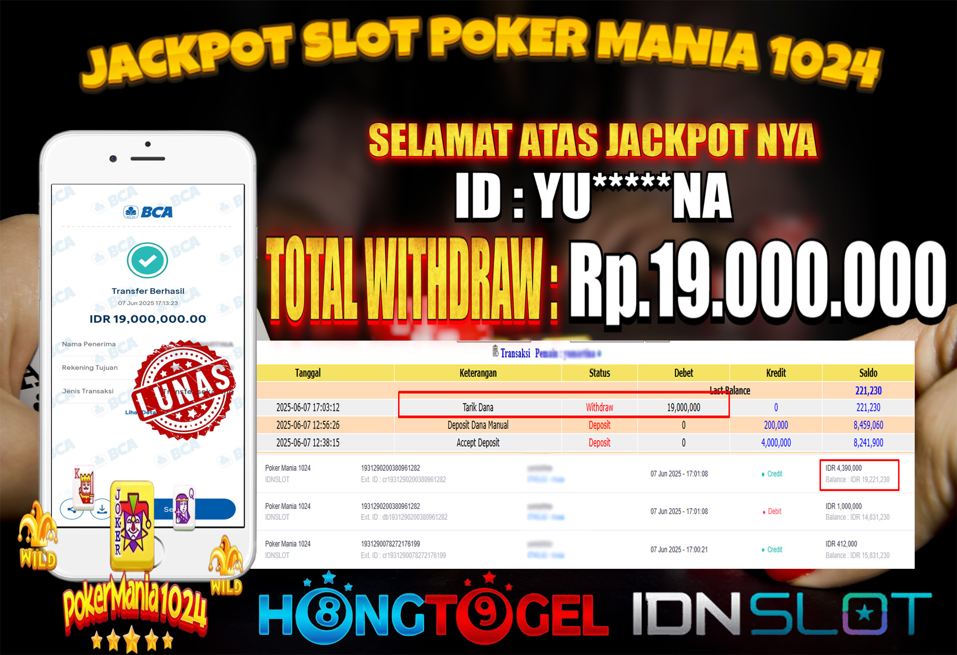 JACKPOT SLOT POKER MANIA 1024
