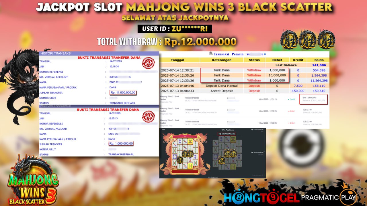 JACKPOT SLOT MAHJONG WINS 3 BLACK SCATTER