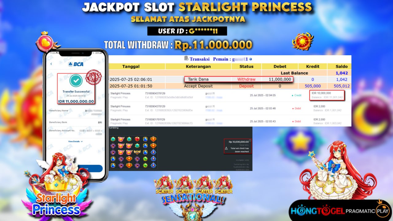 JACKPOT SLOT STARLIGHT PRINCESS