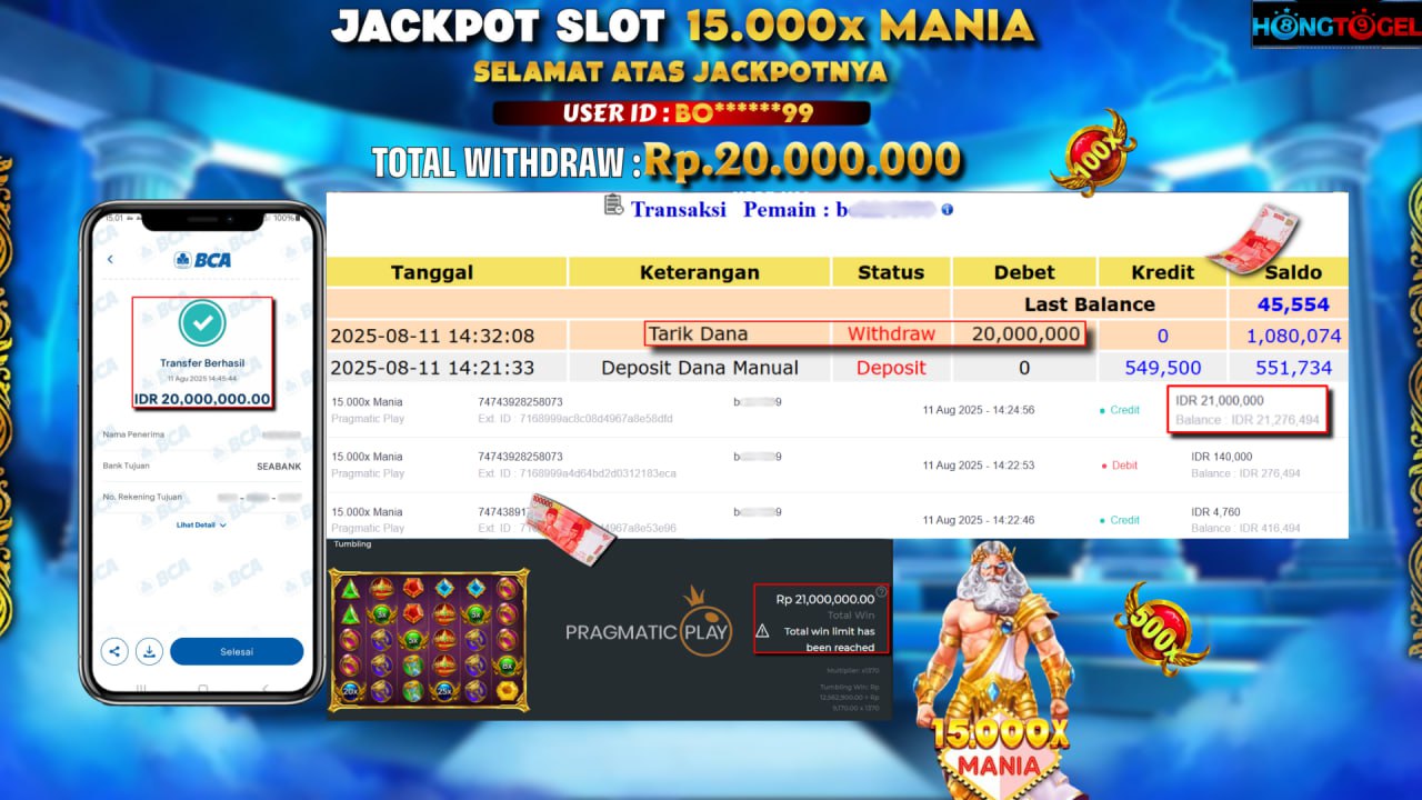 JACKPOT SLOT 15000X MANIA