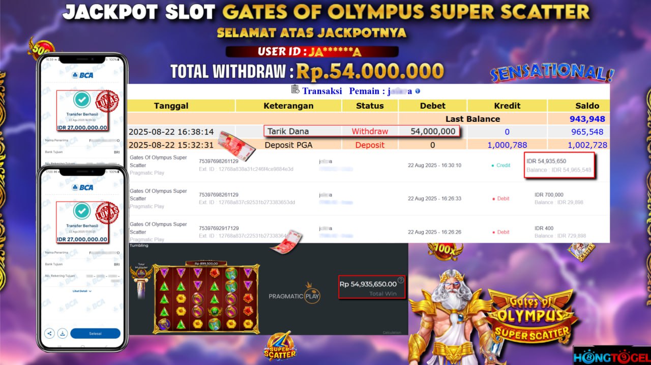 JACKPOT SLOT GATES OF OLYMPUS SUPER SCATTER