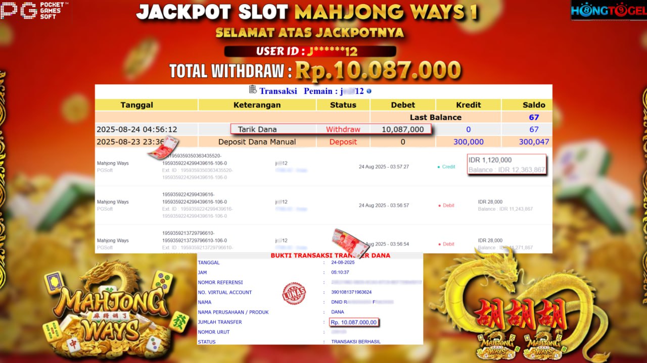 JACKPOT SLOT MAHJONG WAYS 1