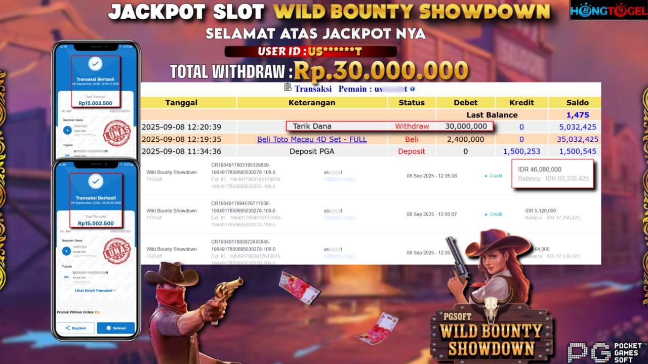 JACKPOT SLOT WILD BOUNTY SHOWDOWN