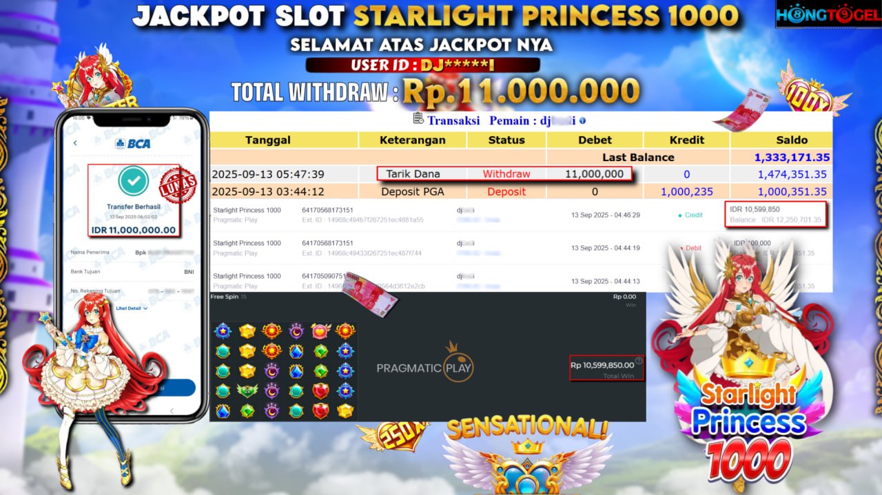 JACKPOT SLOT STARLIGHT PRINCESS 1000