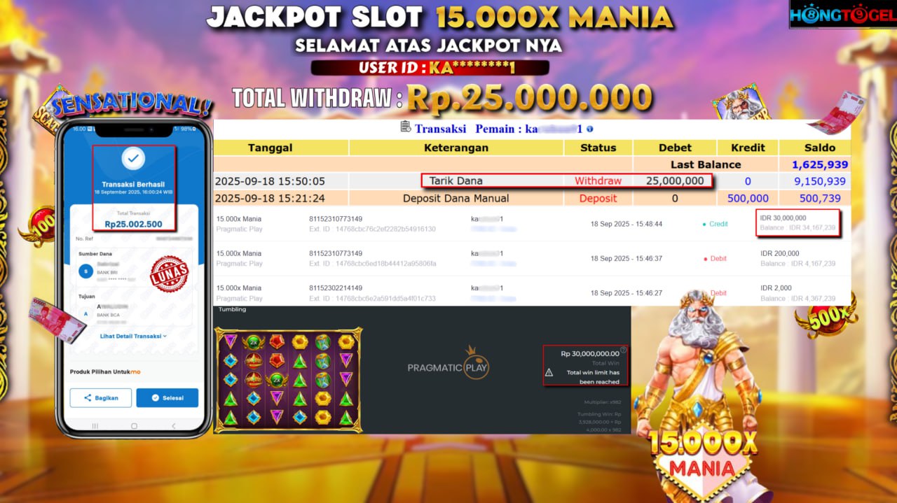 JACKPOT SLOT 15000X MANIA
