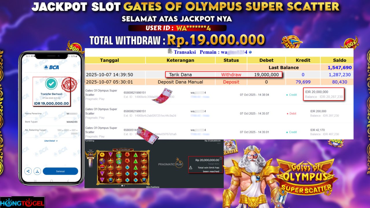 JACKPOT SLOT GATES OF OLYMPUS SUPER SCATTER