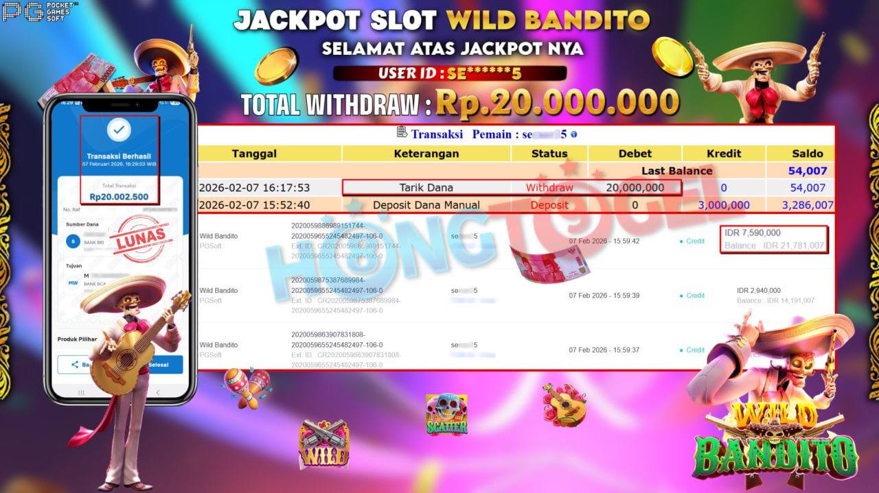 JACKPOT SLOT WILD BANDITO